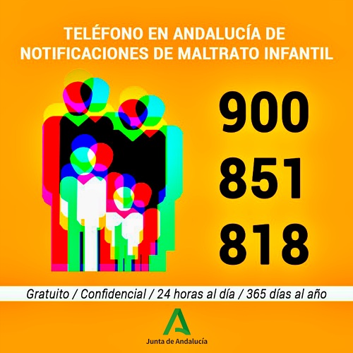 El Teléfono de la Infancia atendió posibles malos tratos a 431 menores en Almería