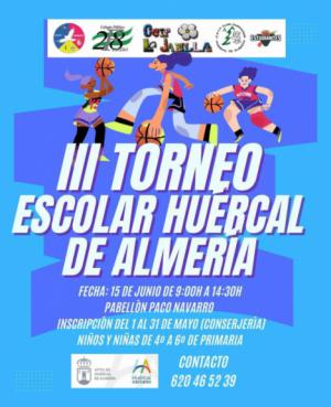 150 alumnos de Huércal de Almería se unen en el III Torneo Escolar de Baloncesto