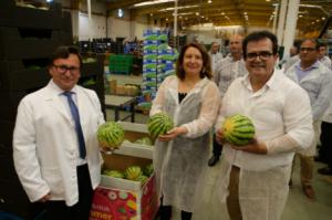 Carmen Crespo y Antonio Jesús Rodríguez apoyan la agricultura nijareña