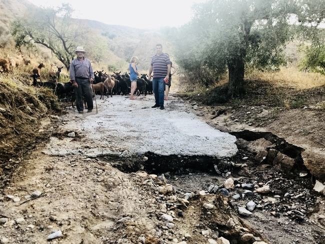 El PP de Albox pide el arreglo de los caminos y vías rurales tras las lluvias