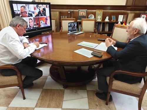 Manuel de la Fuente preside la sexta reunión del Centro de Coordinación de Almería