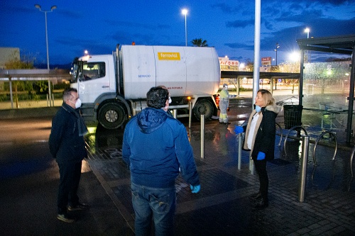 Níjar agradece a sus empleados la desinfección, reapertura de caminos y control del tránsito