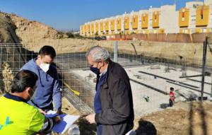 Las obras del nuevo depósito de agua en el paraje de ”El Hacho” en Vera van a buen ritmo