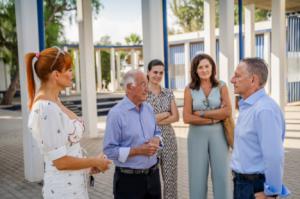  El alcalde de Roquetas de Ma visita el campamento de verano de Altea