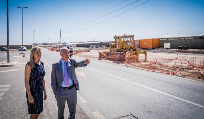 A buen ritmo las obras de desdoblamiento de la carretera del Cementerio