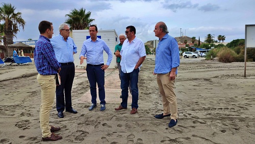 Martín: “En pocos meses, se habrá completado la regeneración de la playa de Vera” 