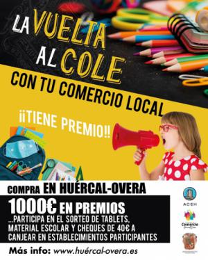 El Ayuntamiento de Huércal-Overa impulsa el comercio local con “La Vuelta al Cole”