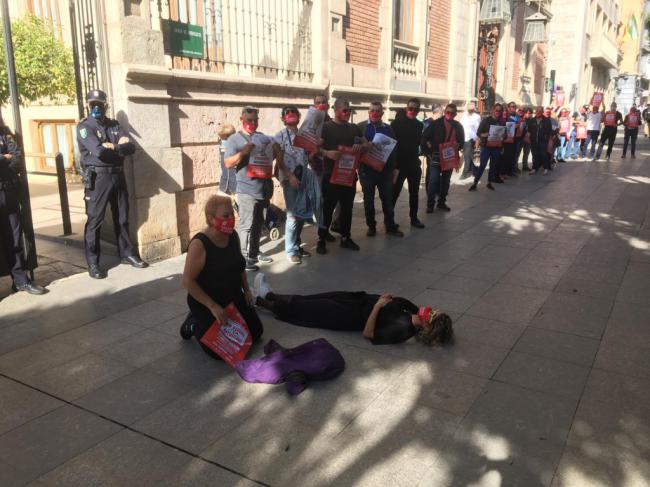 Las hostelería almeriense protesta por las limitaciones anticovid19