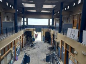 Educación inicia obras de emergencia en el IES Mediterráneo de Garrucha tras el incendio