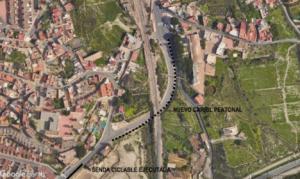 Un nuevo carril peatonal mejorará el acceso al centro urbano de Huércal desde la carretera de Almería