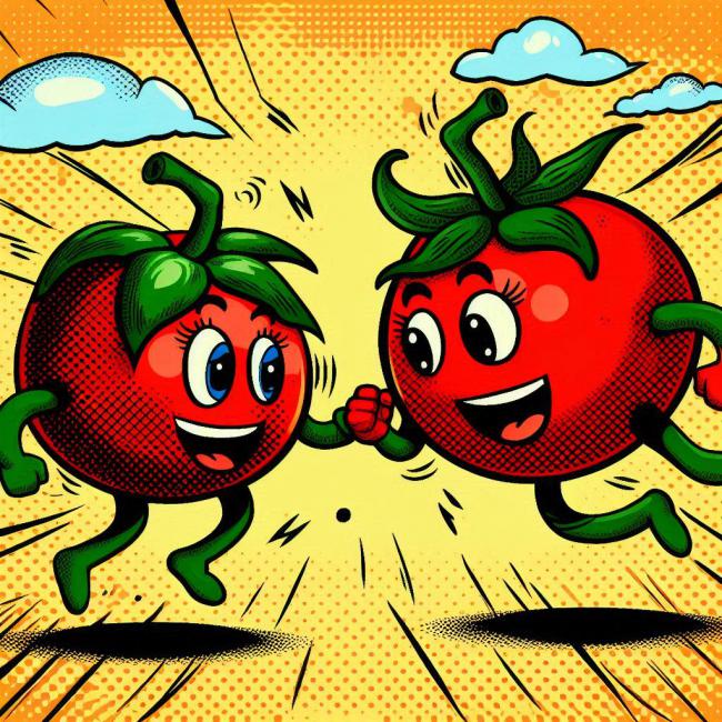 Cuando estuve en la Tomatina
 