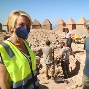 La Junta realiza sondeos arqueológicos en la muralla sur de la Alcazaba