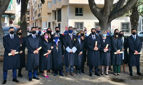 Nuevas incorporaciones al Colegio de Abogados y entrega del escudo de plata a las hermanas Castaño