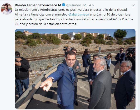 El alcalde ya tiene cita con Fomento pero no aclara si con el ministro personalmente