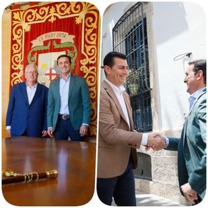 El presidente de Diputación visita a los recién investidos alcaldes de Garrucha y Níjar