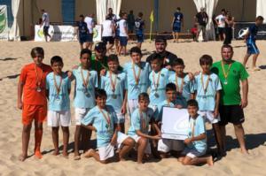 El equipo Alevín, Bronce en el Campeonato de España de Clubes de Fútbol Playa