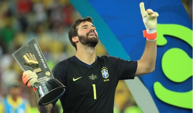 Alisson es el mejor portero de la Copa América 2019