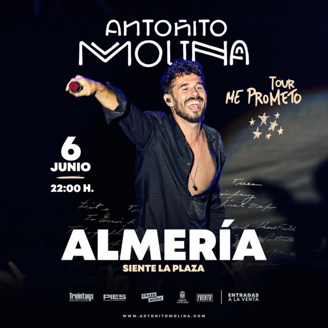 Antoñito Molina estará en Almería el próximo 6 de junio con su nuevo tour ‘Me Prometo’