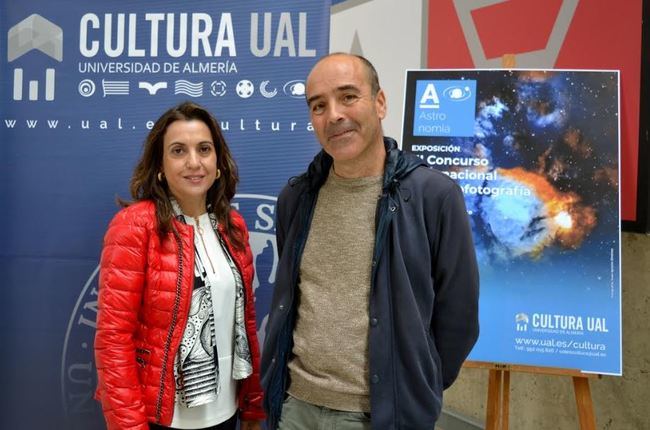 El cielo de Almería, expuesto en el hall del Aulario IV