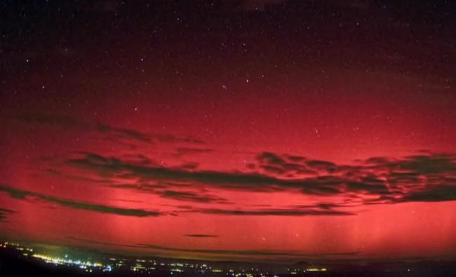 Almería se ilumina con una aurora boreal jamás vista