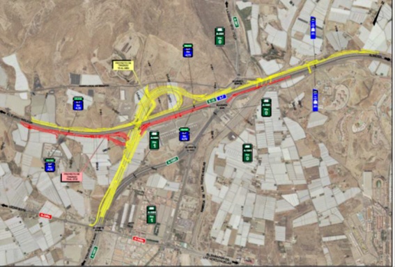 Aprobación provisional del enlace 429 de la A-7 de acceso a Roquetas de Mar y Vícar