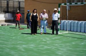 Casi listo el acondicionamiento de la Pista Polideportiva del Barrio Archilla