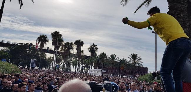 Bernabé intentó dividir la manifestación de agricultores