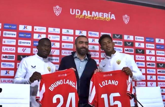 El Almería se refuerza con la llegada de Choco Lozano y Bruno Langa