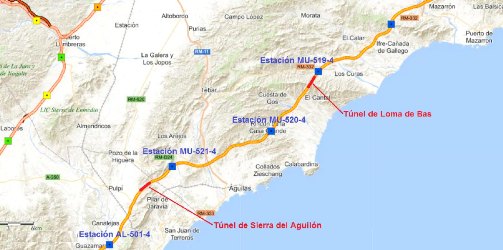  5,9 millones para mejorar de la seguridad de los túneles de Loma de Bas y Sierra de Aguilón, en la AP-7