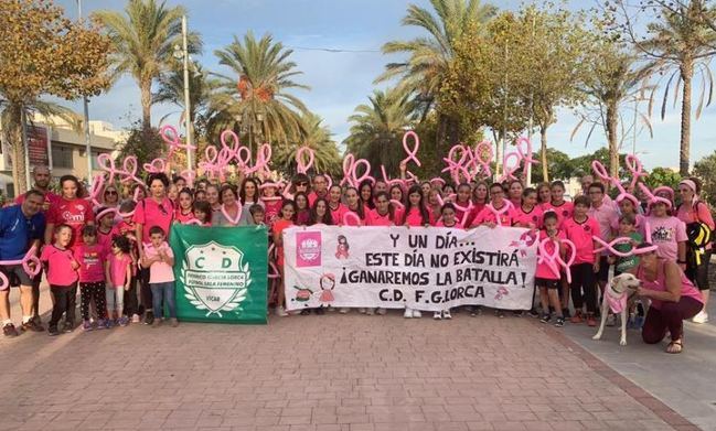 El CD Federico García Lorca Se Sumó Al Día Internacional Contra El Cáncer De Mama