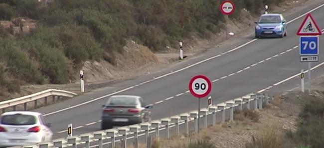 Las carreteras de Almería ya están a 90 Km/h