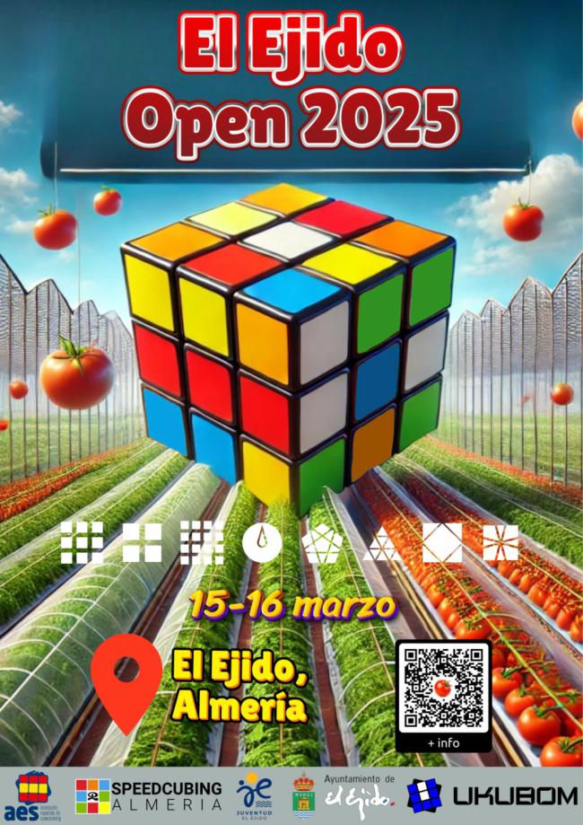 El Ejido Open 2025 será testigo de una interesante competición de Speedcubing