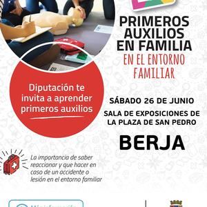 La Diputación Provincial y el ayuntamiento de Berja organizan un taller de primeros auxilios en familia