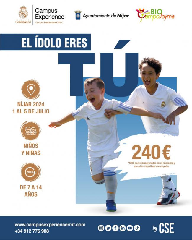 Campohermoso, sede del primer Campus de fútbol de la Fundación Real Madrid