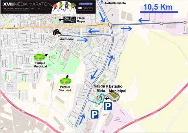 Nueva ruta para la Media Maratón 'Ciudad de las Hortalizas' en El Ejido