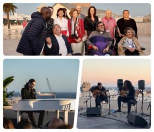 Recepción flamenca a la Reina Emérita en Almería