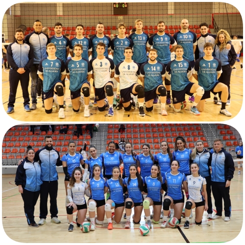 Gran debut de las selecciones voleibol de la UAL en el CAU 2023