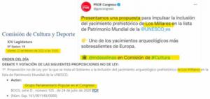 El PSOE se inventa que la moción de Los Millares es suya