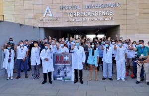 Concentración en el Hospital Torrecárdenas contra las agresiones a su personal