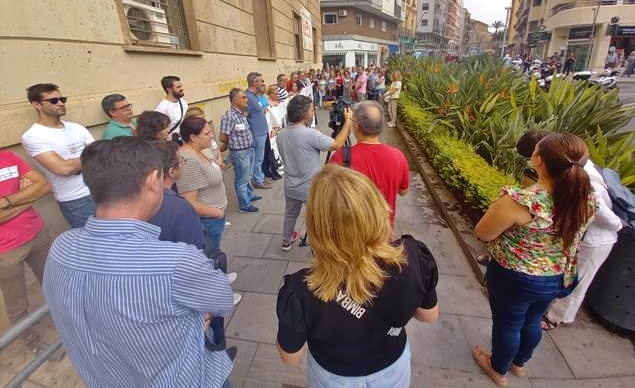 Concentración sindical por el último muerto en accidente laboral