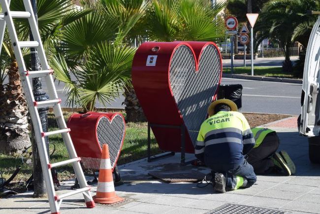 Todos Los Barrios De Vícar Contarán Con Corazones Para Recogida De Tapones