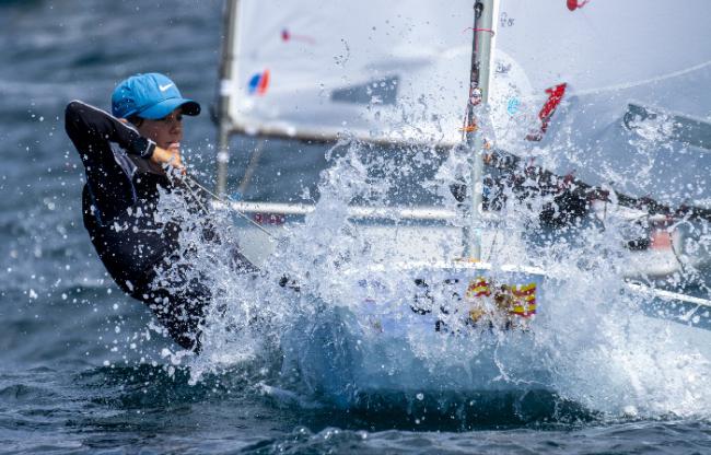 Joan Lleonart y Marta Mansito, campeones de la Copa de España Optimist, Gran Trofeo Almería