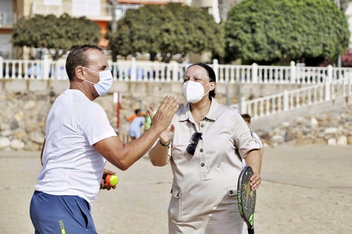 Garrucha y San Juan de los Terreros son sede de la 'V Copa Diputación de Tenis Playa'