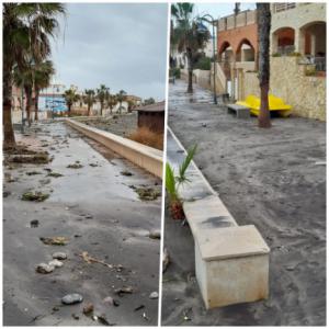 Cuevas del Almanzora sufre importantes daños por el temporal 