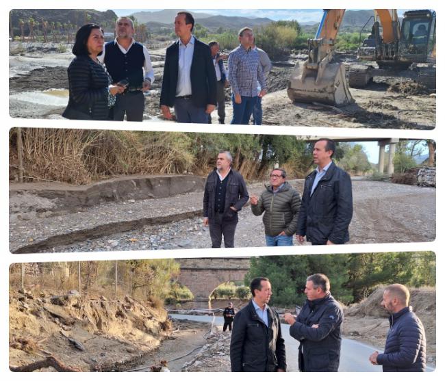 El subdelegado visita Cantoria, Serón y Tíjola tras el paso de la DANA