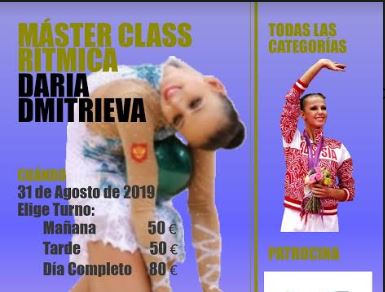 La olímpica Daria Dmitrieva impate un Master Class con el Club Rítmica El Ejido