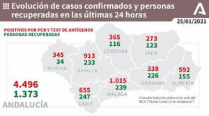 9 fallecidos y 592 contagios por covid-19 en Almería