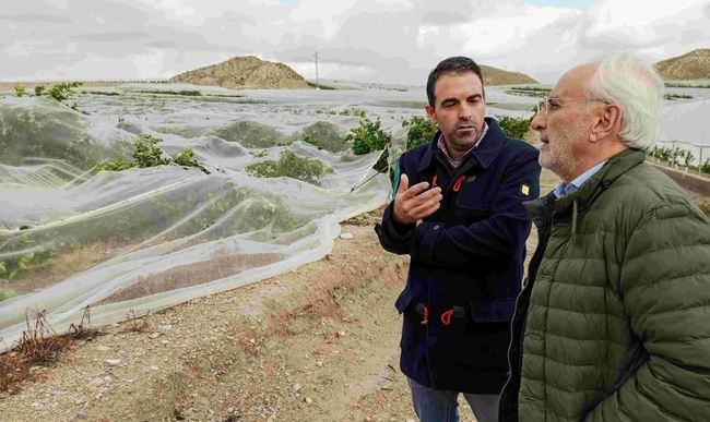 El subdelegado recorre los municipios de Almería más afectados por Gloria