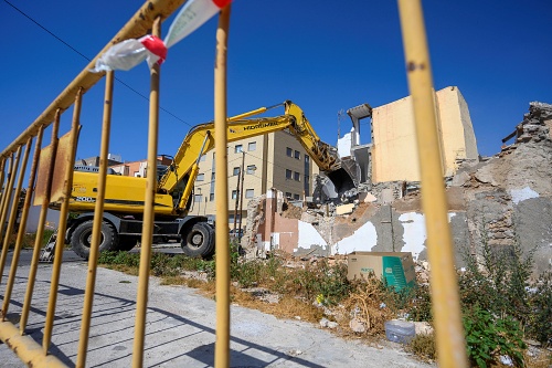 Últimas demoliciones en el Barrio Alto antes de la reurbanización