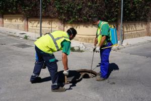 Continúa el saneamiento del Bulevar Ciudad De Vícar Y El De La Paz